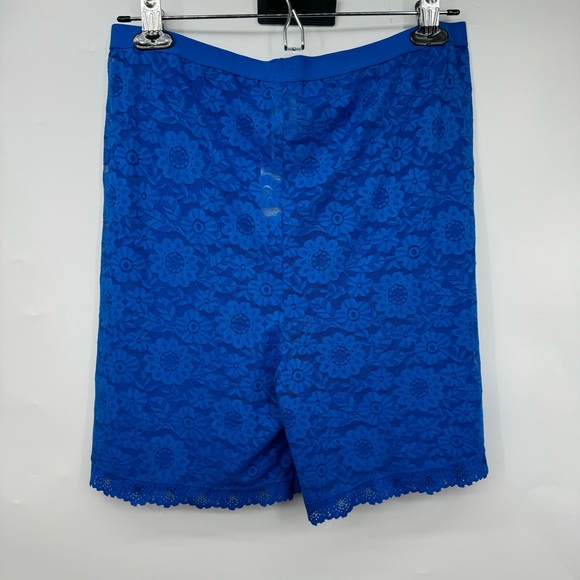 Smoothez by Aerie High Waisted Boyshort Size XL Royal Blue Floral Lace NWT - Picture 2 of 8